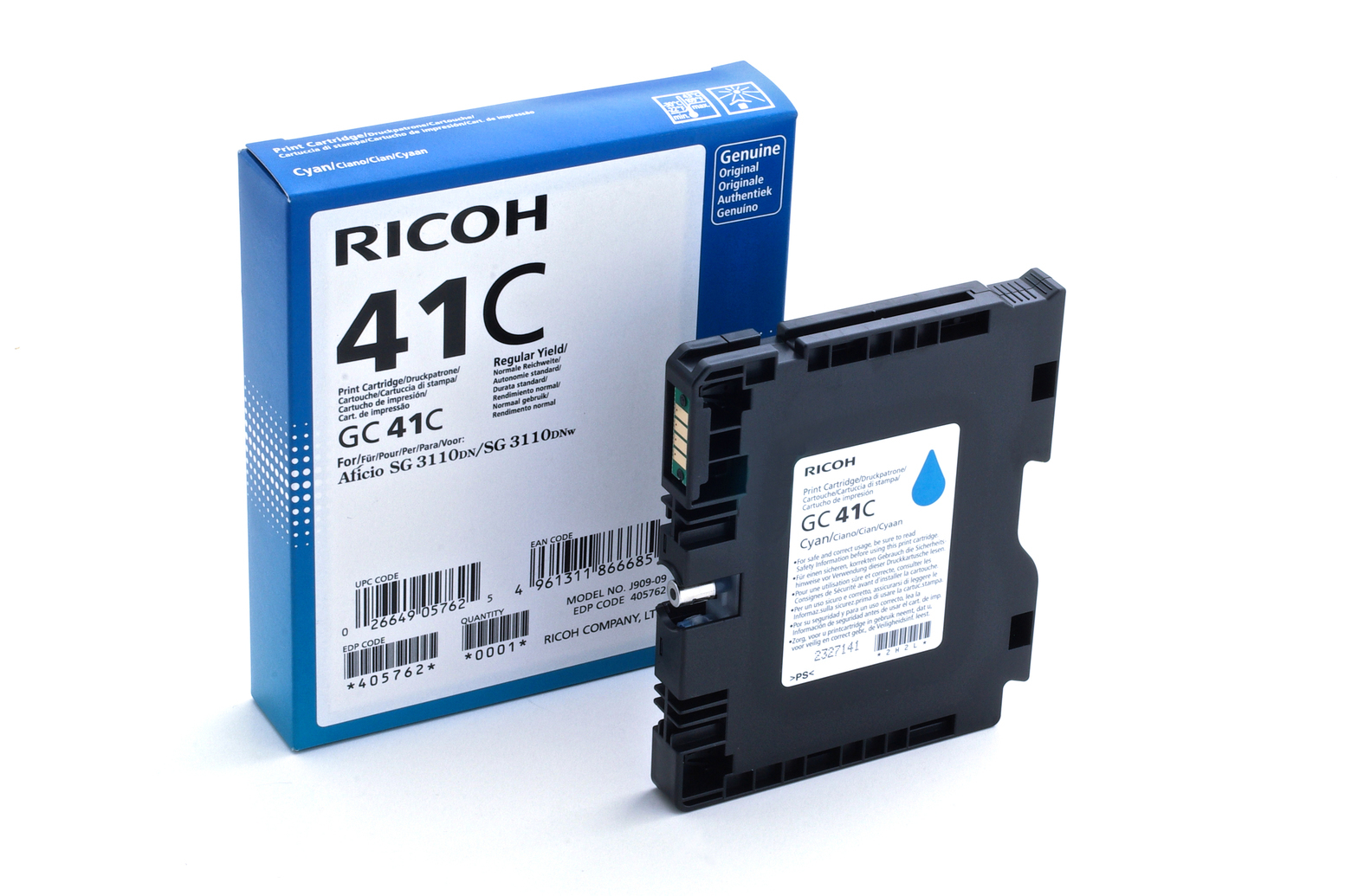Ricoh Cyan - Original - Tintenpatrone - für Ricoh Aficio SG 3100, Ansicht 2