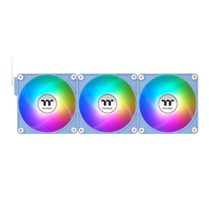 Thermaltake CT120 EX ARGB Sync Hydrangea Blue 3 Pack Gehäuseluefter - Gehäuse-Lüfter - 2.000 rpm, Ansicht 3