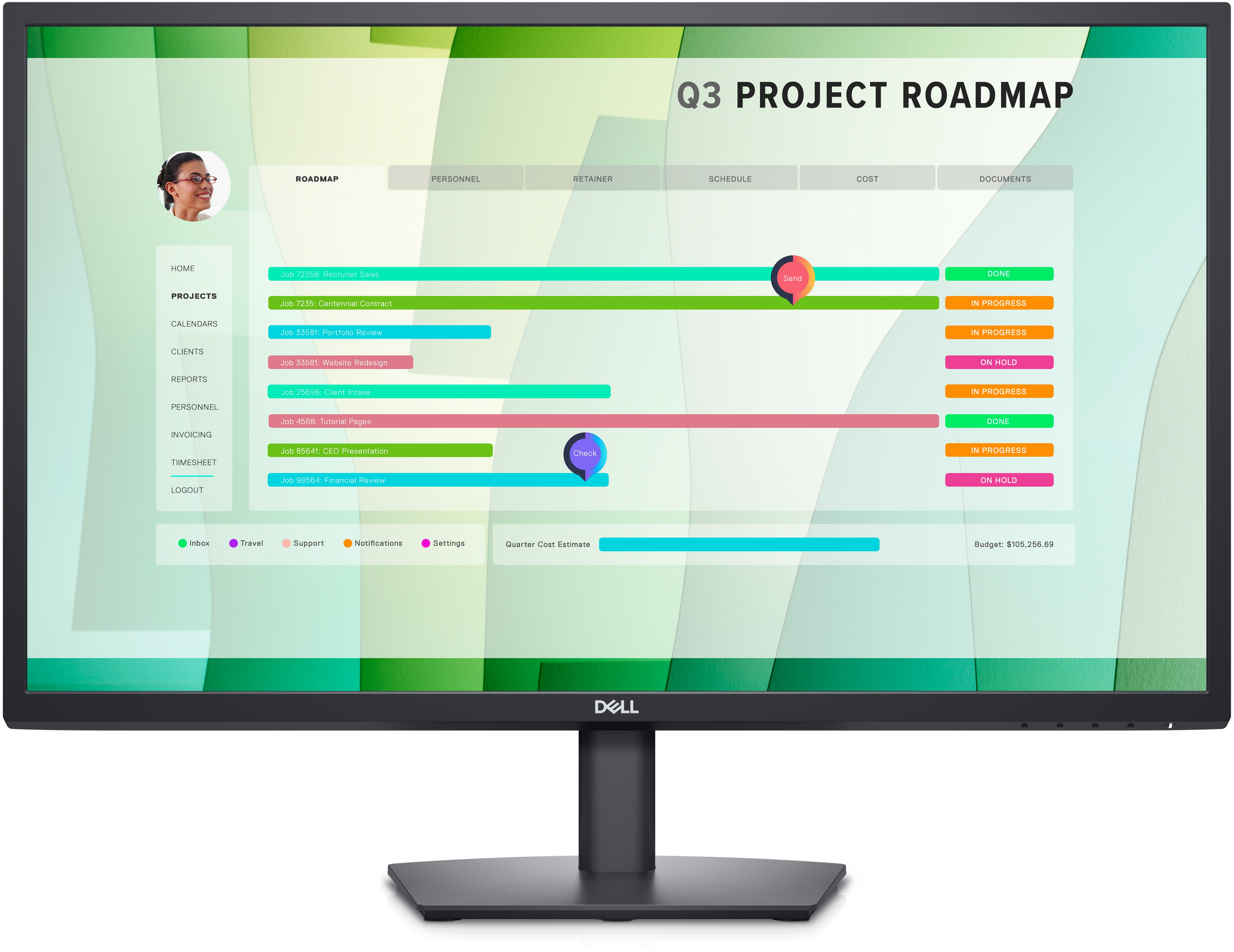 Dell 27 Monitor - E2723HN - Flachbildschirm (TFT/LCD) - 68,6 cm