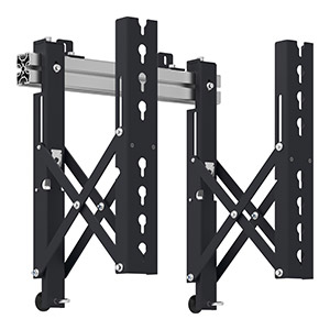 AG Neovo VWM-02 - Montagekomponente (2 Montagearme) - für Videoleinwand - Stahl - Schwarz - Bildschirmgröße: 107-165 cm, Ansicht 2