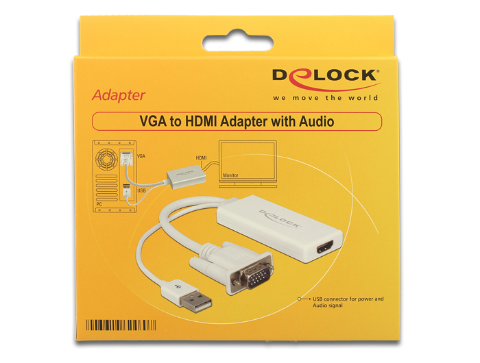 Delock Video- / Audio-Adapter - USB, DB-15 (M), Ansicht 2