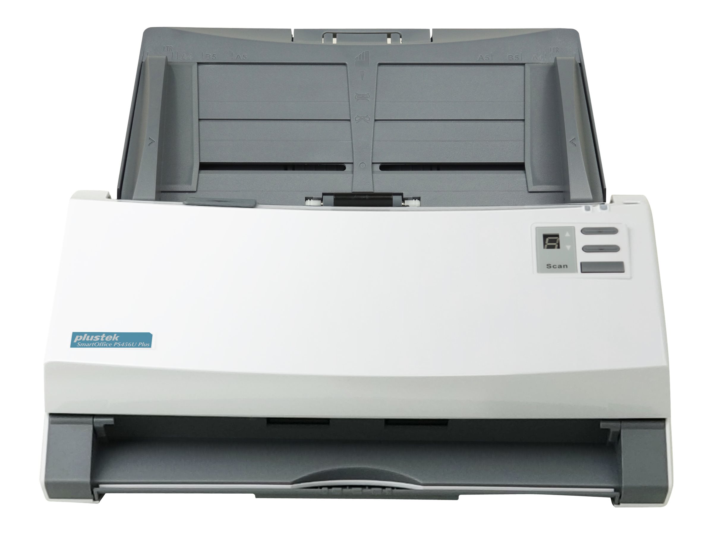 Plustek SmartOffice PS456U Plus - Dokumentenscanner - Dual-CIS - Duplex - 216 x 5080 mm - 600 dpi x 600 dpi - bis zu 80 Seiten/Min. (einfarbig)