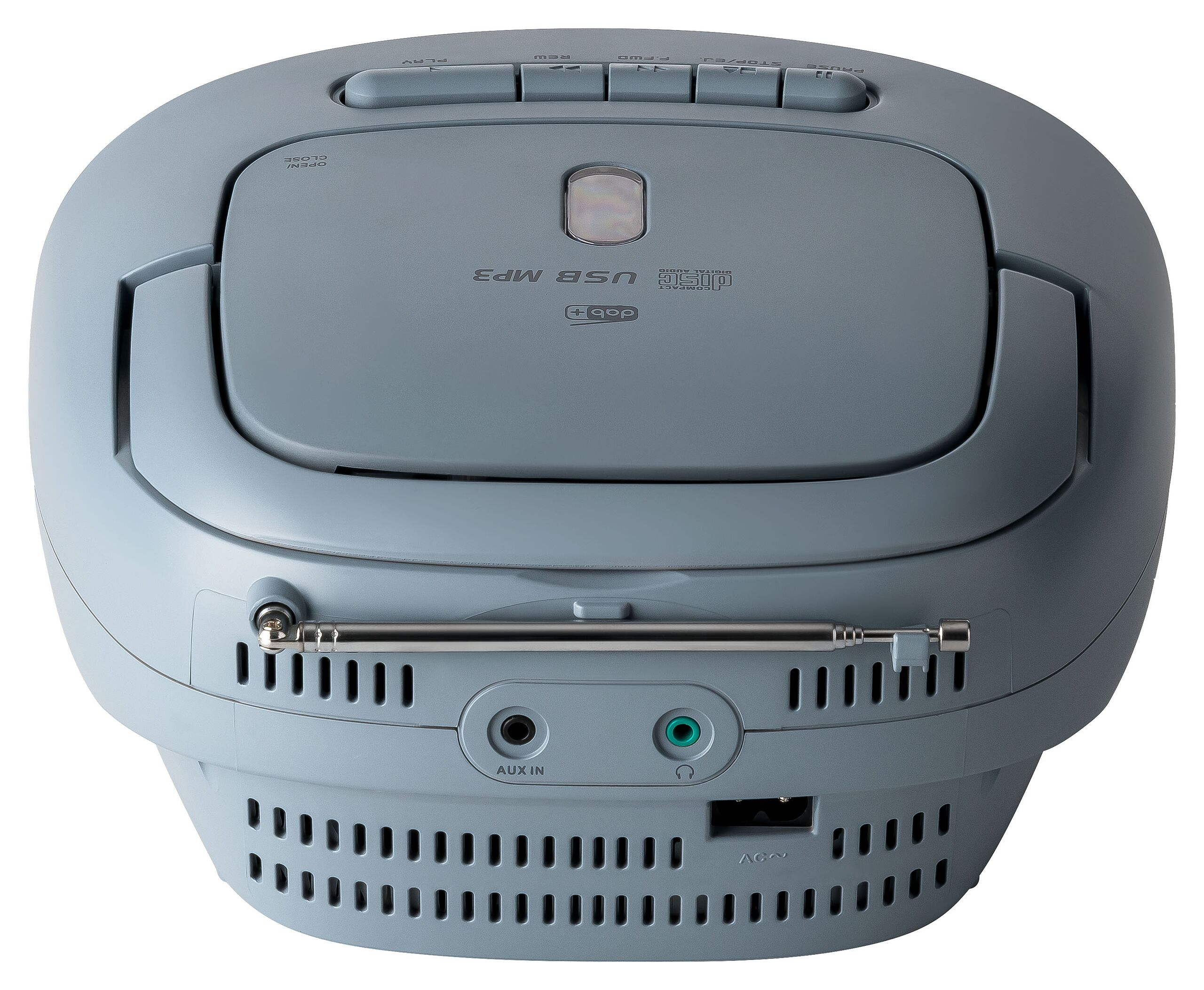Reflexion CD-Radio DAB+ UKW DAB AUX CD Kassette USB Weiss Blau - Tragbarer Radiorecorder, Ansicht 4