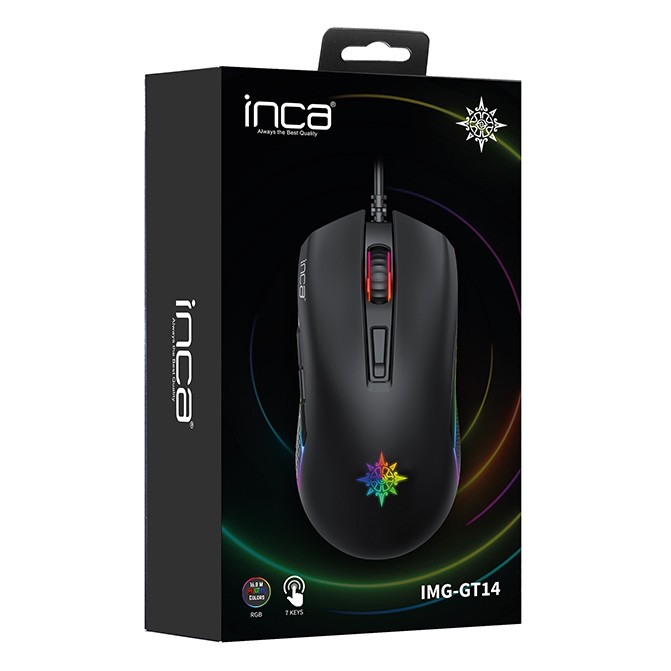 INCA IMG-GT14 - rechts - USB Typ-A - 3600 DPI - Schwarz, Ansicht 4