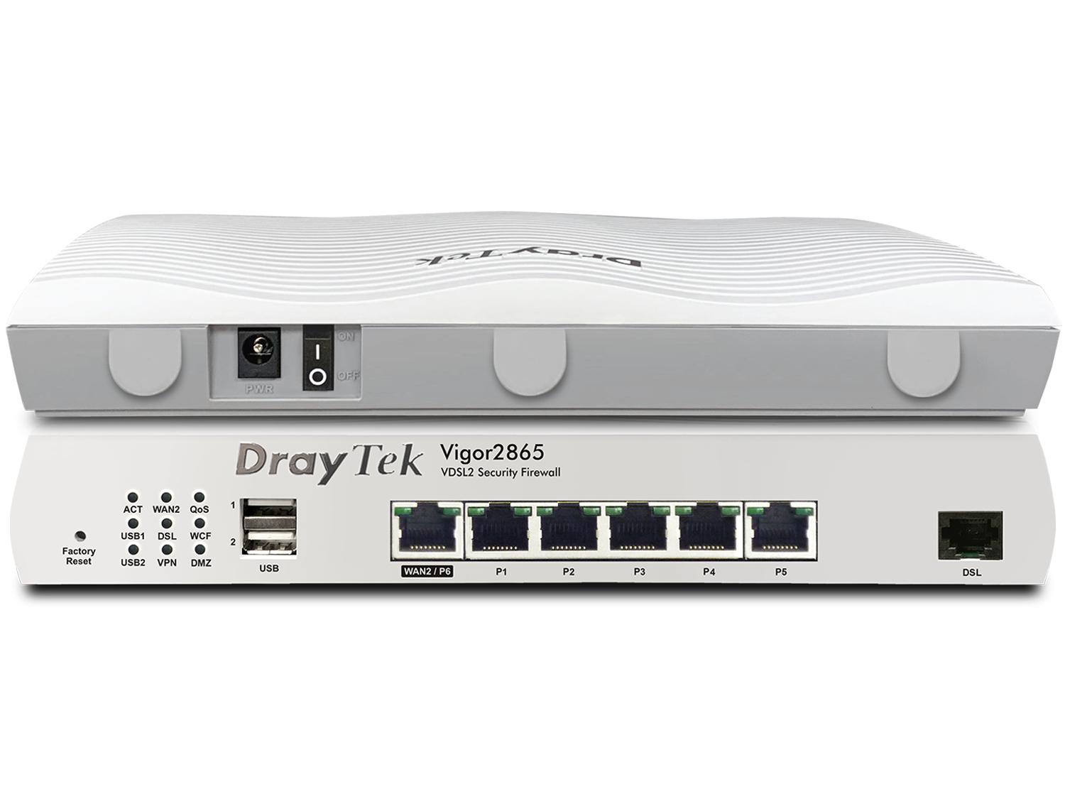 Draytek Vigor 2865 - Ethernet-WAN - Gigabit Ethernet - DSL-WAN, Ansicht 2