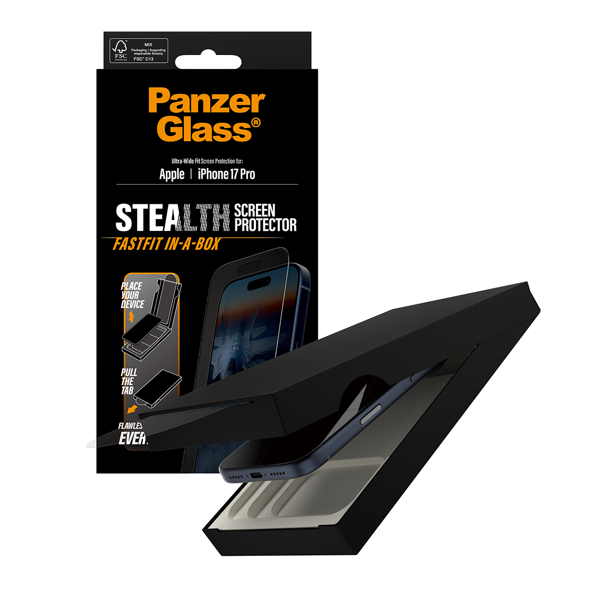 PanzerGlass Bildschirmschutz für Handy - UWF stealth, EN, Ansicht 4