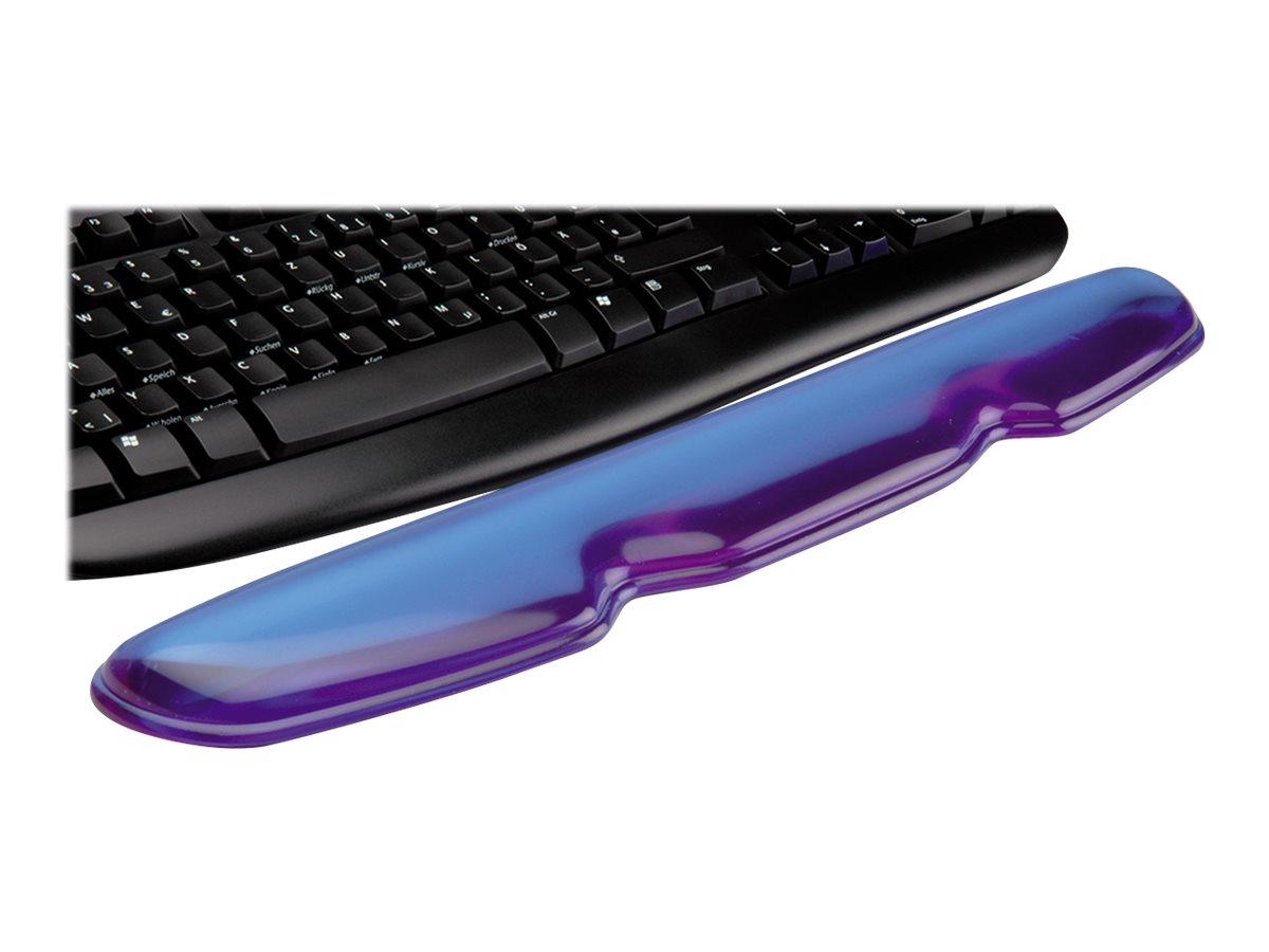 Secomp - Tastatur-Handgelenkauflage - durchsichtig blau