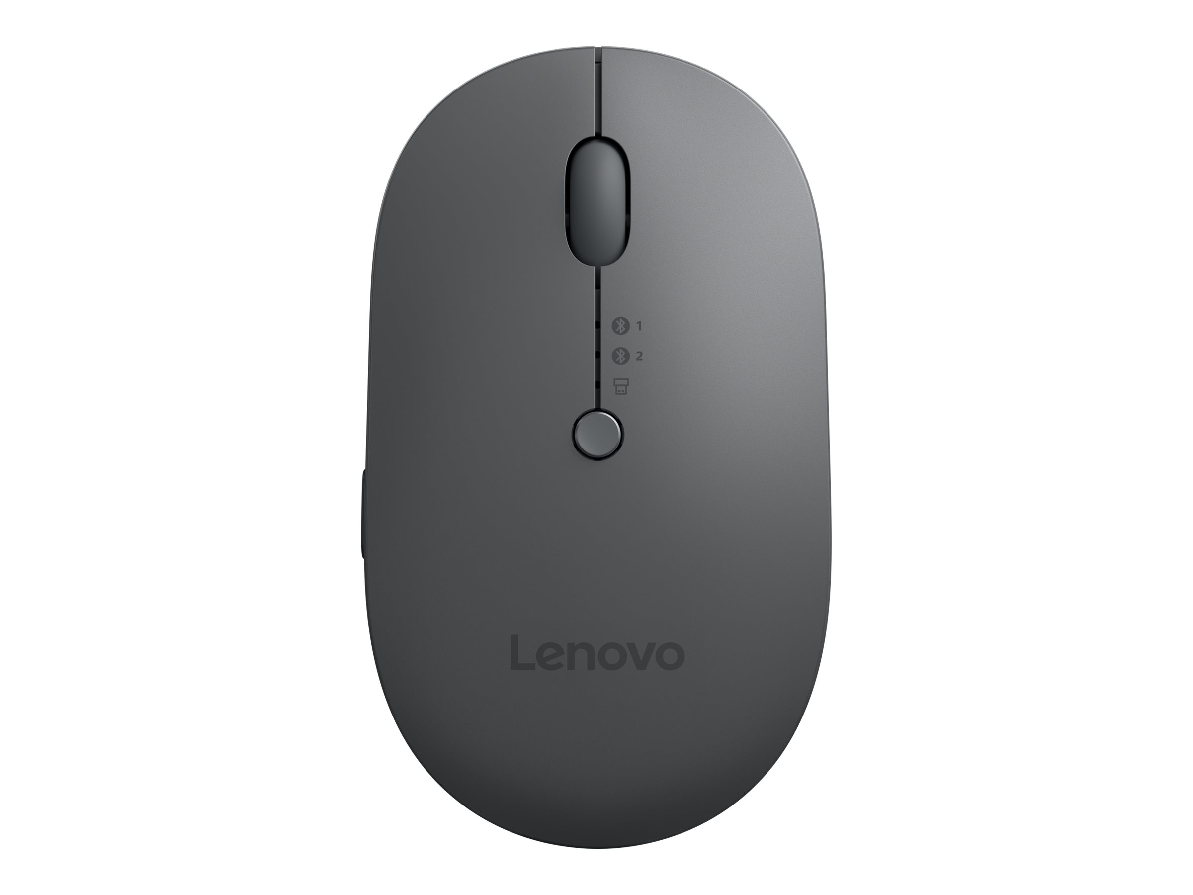 Lenovo Multi-Device - X9 Edition - Maus - rechts- und linkshändig - optisch - 4 Tasten - kabellos - 2.4 GHz Bluetooth 5.0 - USB-C Wireless-Empfänger - Donnergrau (oben)