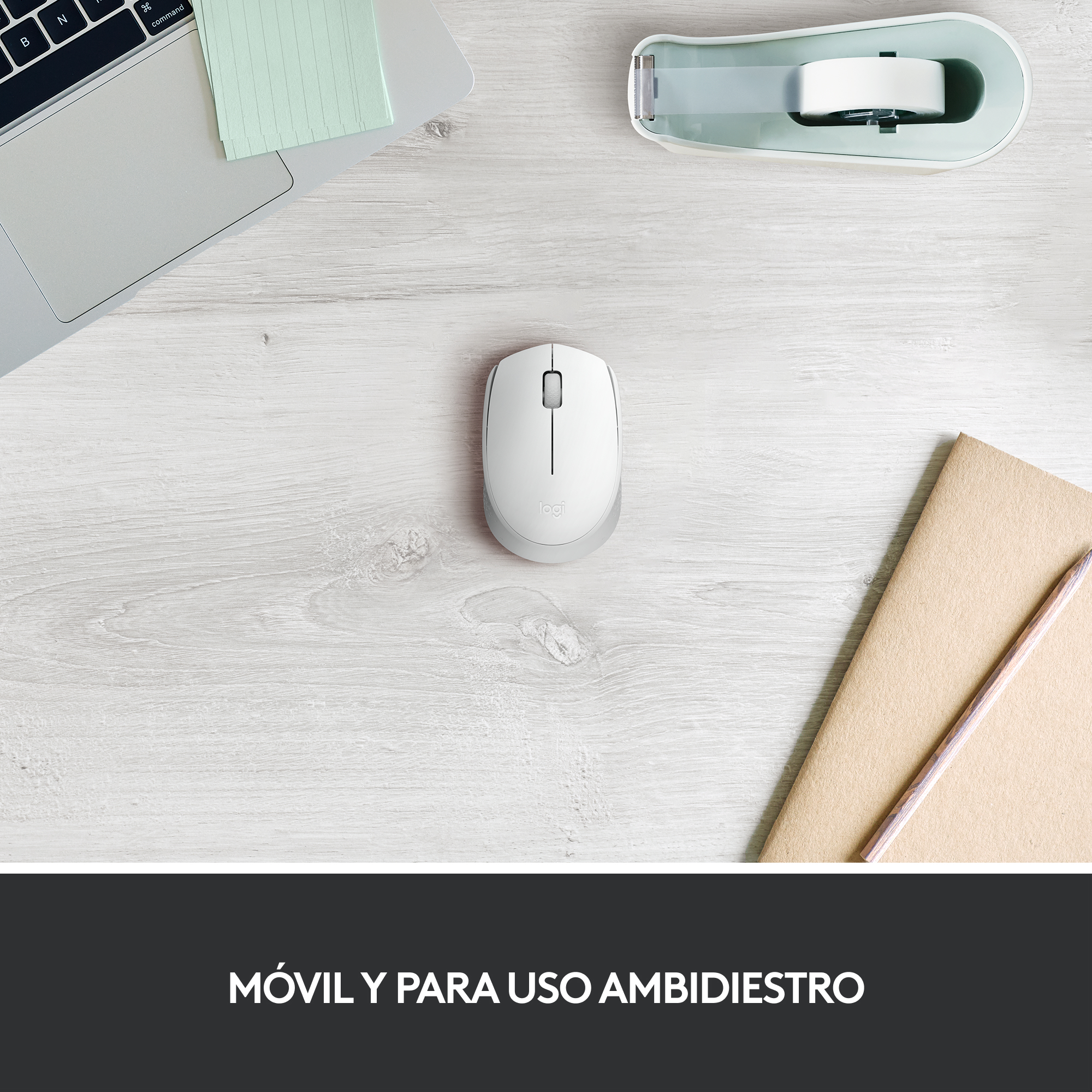 Logitech M171 - Maus - rechts- und linkshändig - optisch - 3 Tasten - kabellos - 2.4 GHz - kabelloser Empfänger (USB), Ansicht 3