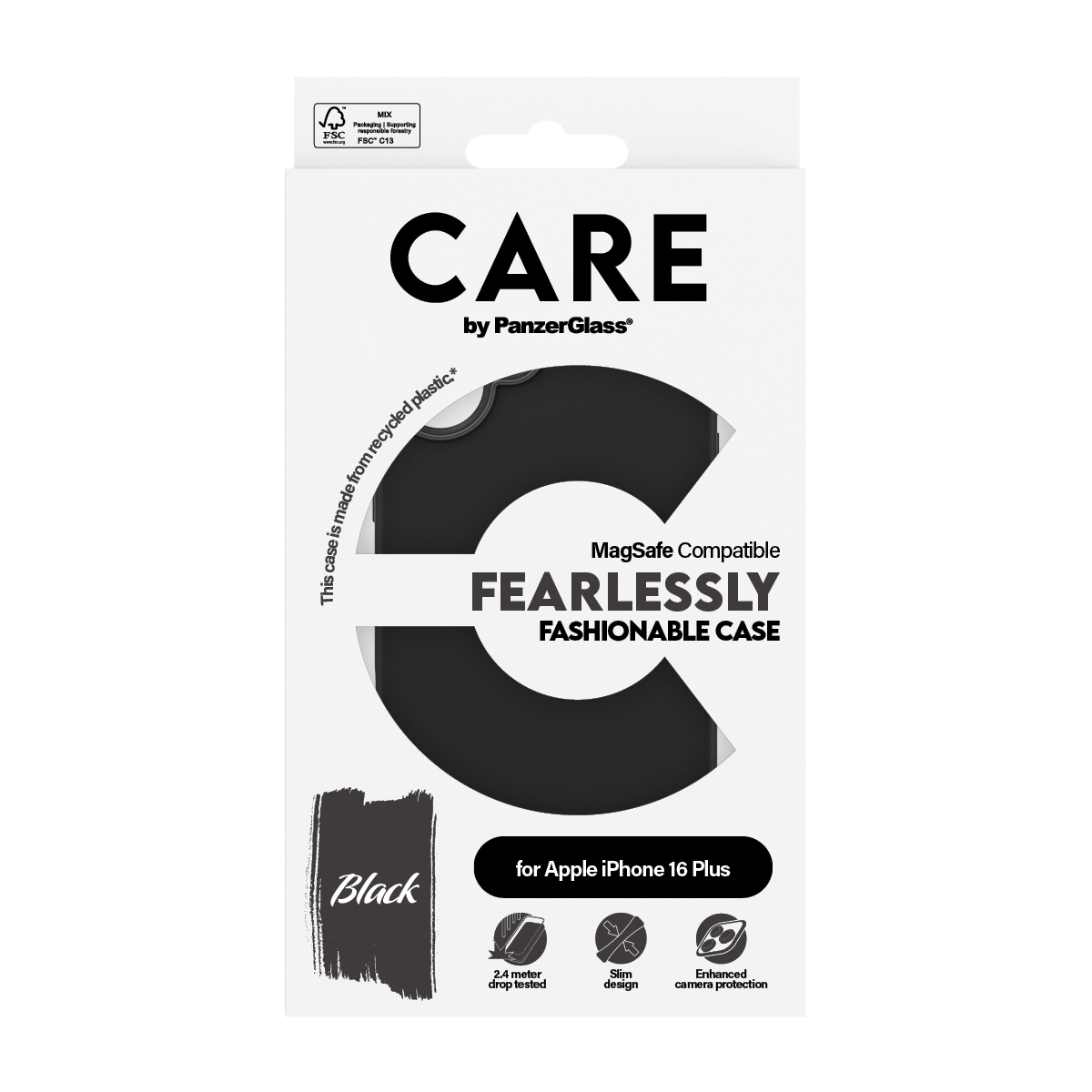 PanzerGlass CARE by PanzerGlass - Hintere Abdeckung für Apple iPhone 16 Plus - kompatibel mit MagSafe, Ansicht 4