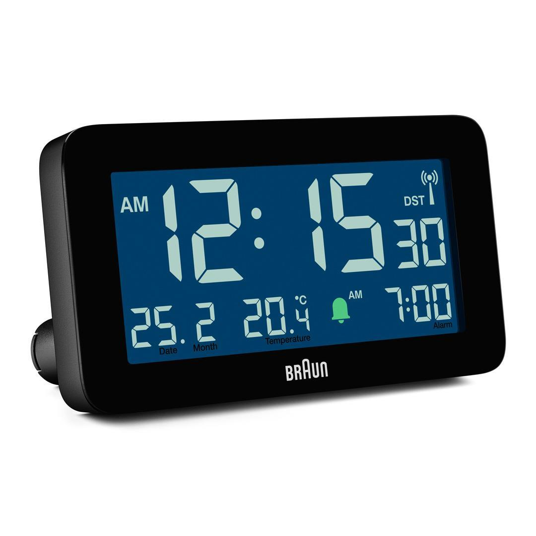 Braun BC10 - Digitaler Wecker - Rechteck - Schwarz - 12/24 h - F - °C - LCD, Ansicht 2