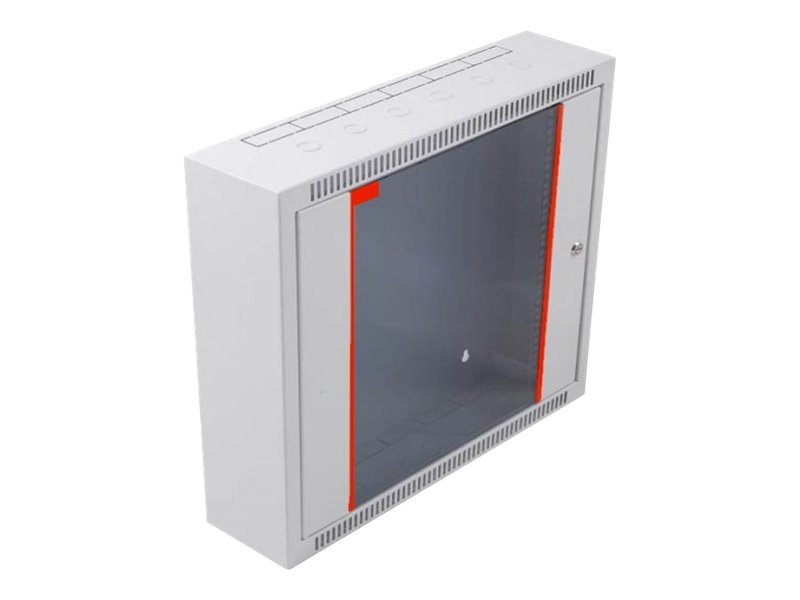 Techly Intellinet - Gehäuse - geeignet für Wandmontage - Grau RAL 7035 - 12U - 48.3 cm (19)