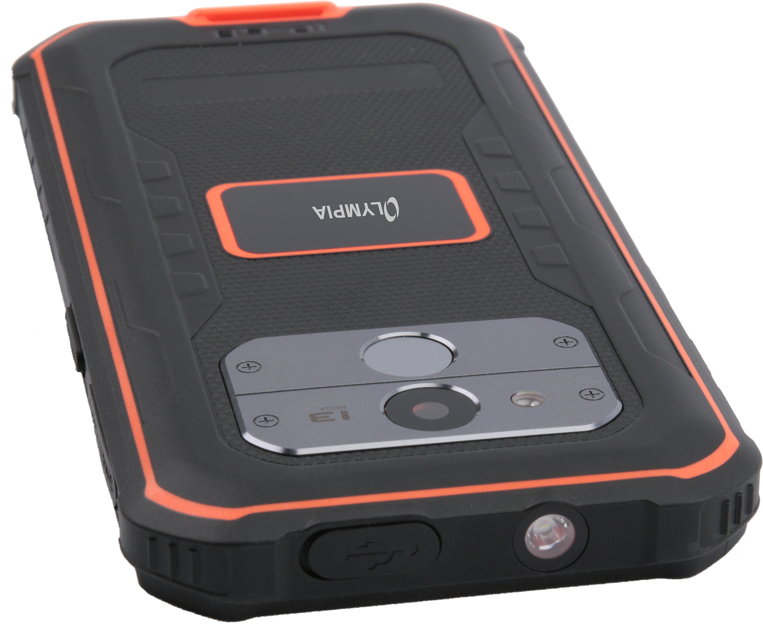 Olympia TREK - 14 cm (5.5) - 3 GB - 32 GB - 13 MP - Android 10 - Schwarz - Orange, Ansicht 4