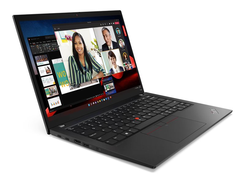 Lenovo ThinkPad T14s Gen 4 21F6 - 180°-Scharnierdesign - Intel Core i7 1355U  1.7 GHz - Evo - Win 11 Pro - Intel Iris Xe Grafikkarte - 16 GB RAM - 512 GB SSD TCG Opal Encryption 2 NVMe - 35.6 cm (14)