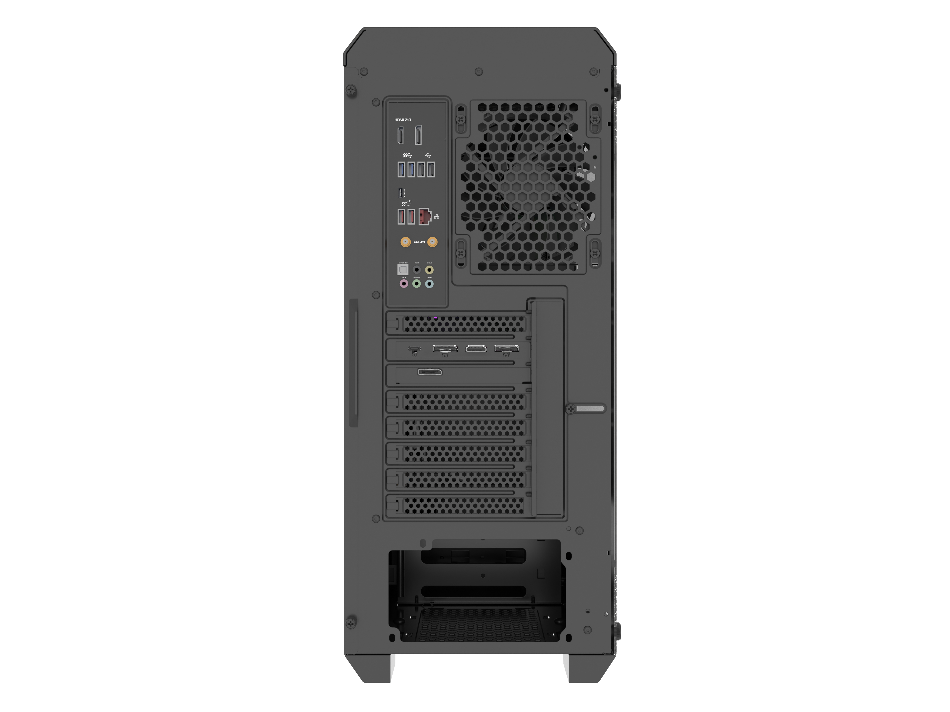 natec Gehäuse Irid 505f mit Sichtfenster schwarz - Midi/Minitower - ATX, Ansicht 3