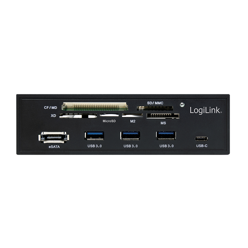 LogiLink 5.25 Multifunction Front Panel - Kartenleser - 6 in 1 - 13,3 cm (5,25 Zoll), Ansicht 2