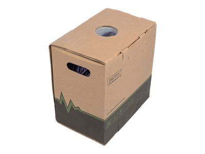 DIGITUS CAT 6 U/UTP Datenkabel - Verlegekabel, 100 m, Simplex, Dca-s2,d2,a1