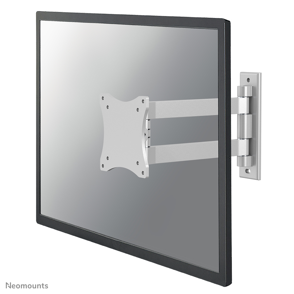 Neomounts TV/Monitor-Wandhalterung, 25,4 cm (10&quot;), 68,6 cm (27&quot;), 75 x 75 mm, 100 x 100 mm, 0 - 90°, Silber