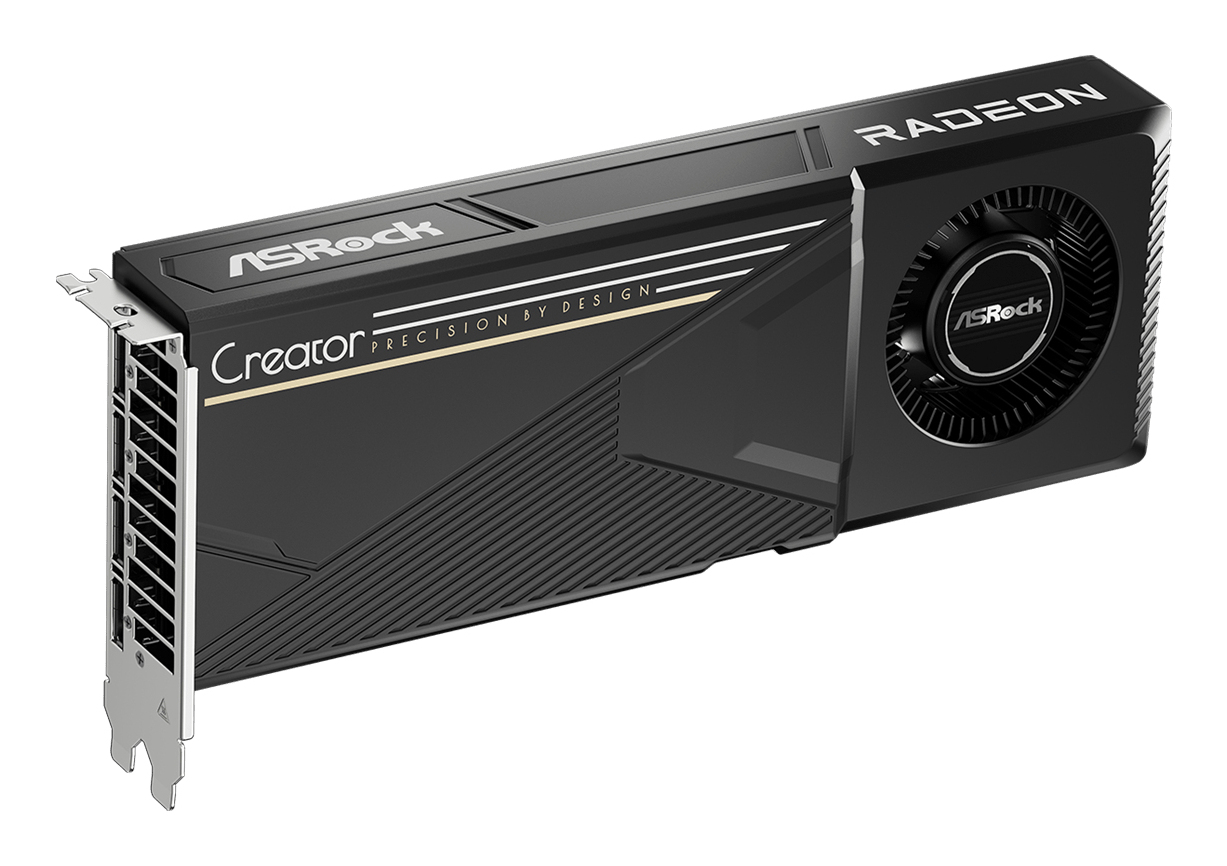 ASRock Creator Radeon AI Pro R9700 - Grafikkarte - PCI-Express, Ansicht 3