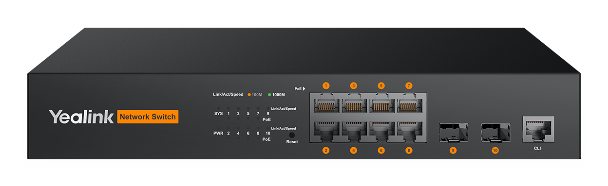 Yealink Rch80 - L2+Web Managed PoE+ Switch - Zubehör Netzwerk - Ethernet, Ansicht 2