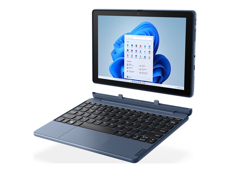 Lenovo 10w 82ST - Tablet - mit abnehmbarer Tastatur - Snapdragon 7c Gen 2 Kryo 468 / 2.55 GHz - Win 11 Pro (auf ARM) - Qualcomm Adreno - 8 GB RAM - 128 GB eMMC - 25.7 cm (10.1") IPS Touchscreen 1920 x 1200 - Wi-Fi 5 - Abgrundblau - kbd: Deutsch