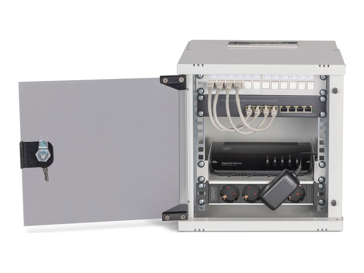 DIGITUS Netzwerk-Set SOHO Pro, 254 mm (10") - 6HE, 315 x 300 mm (B x T)