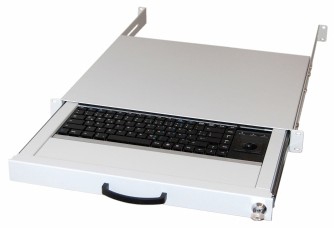 Aixcase AIX-19K1UKDETB-W - Tastatur - rack-montierbar, Ansicht 2