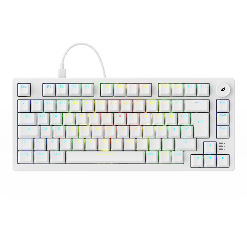 Sharkoon Gaming Tastatur Skiller SGK25 weiß - TL: Deutsch, QWERTZ, Ansicht 2