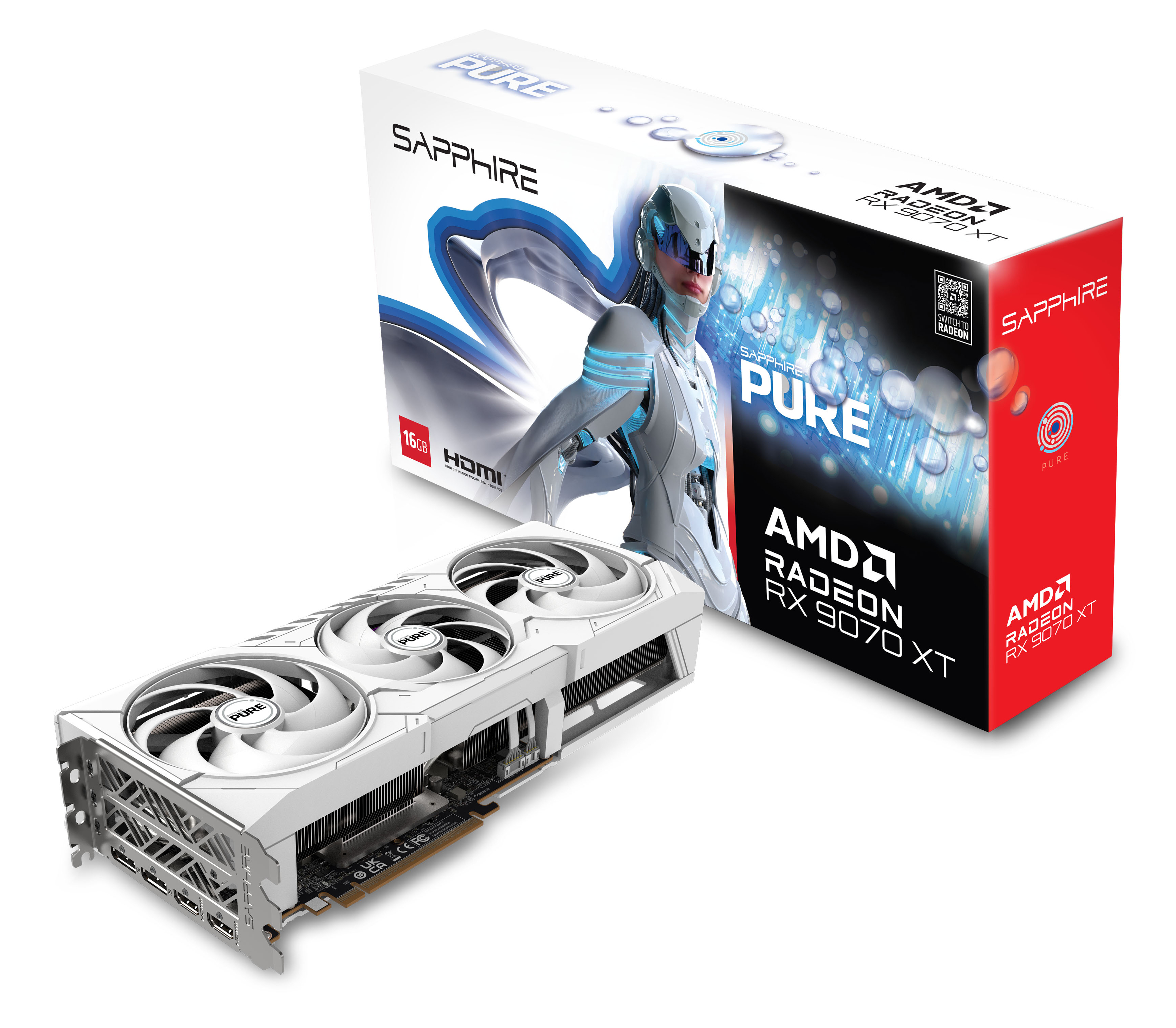 Sapphire Pure Radeon RX 9070 XT - Grafikkarten, Ansicht 3