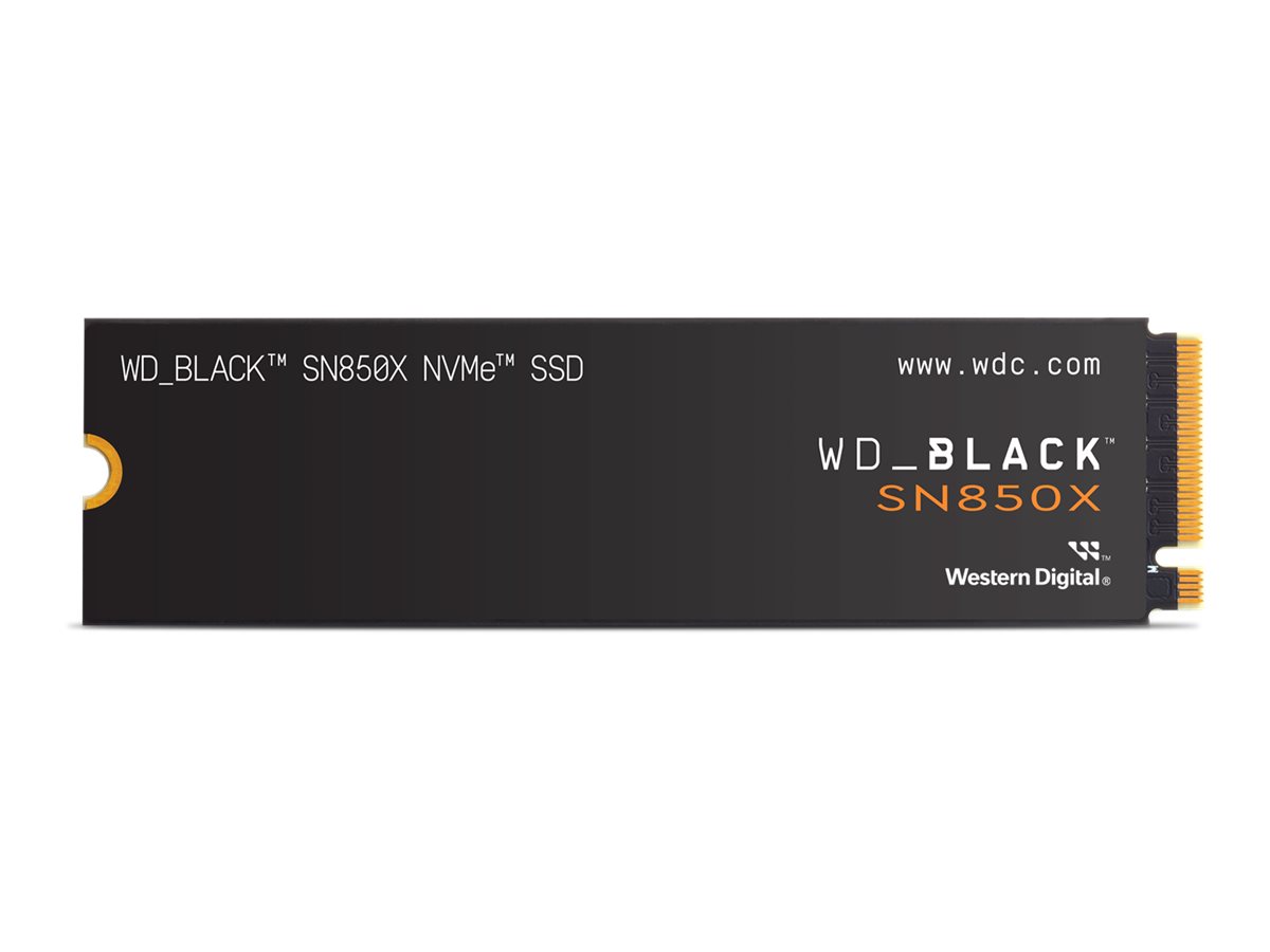WD WD_BLACK SN850X WDS400T2X0E - SSD - verschlüsselt - 4 TB - intern - M.2 2280 - PCIe 4.0 x4 (NVMe)