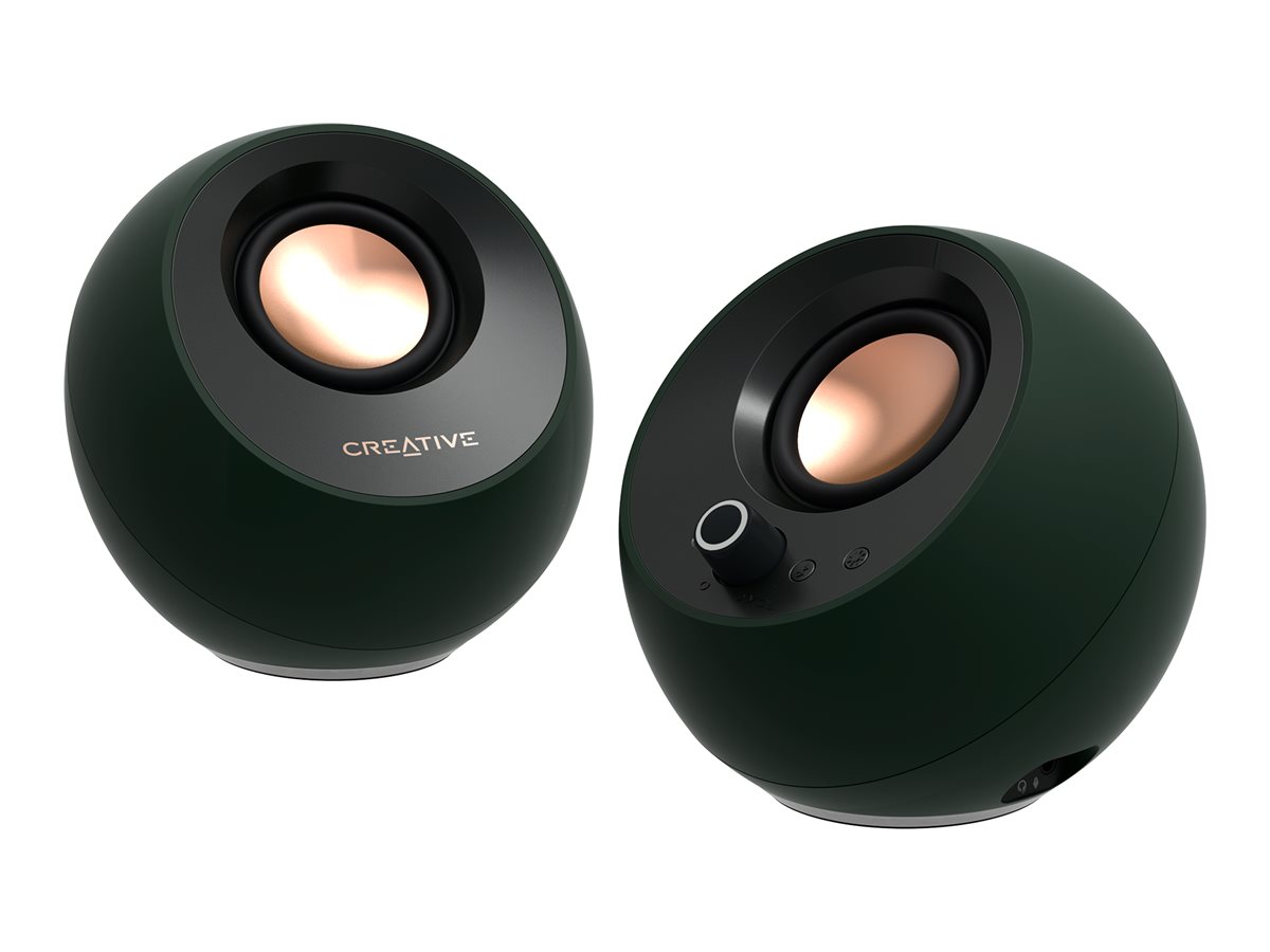 Creative Labs Creative Pebble Pro - Lautsprecher - für PC - 2.0-Kanal - kabellos - Bluetooth - USB - 30 Watt (Gesamt)