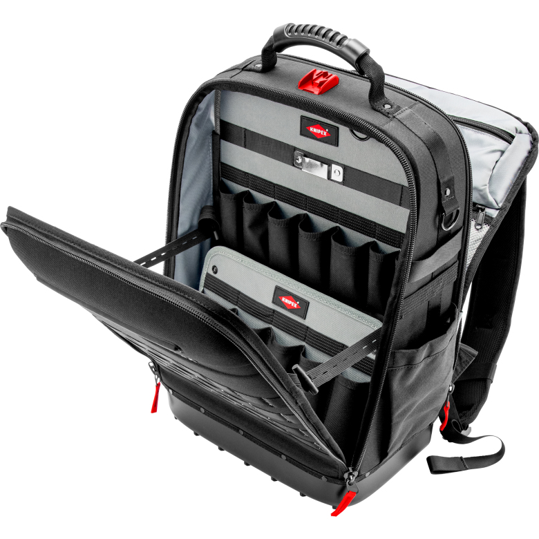 KNIPEX X18 - Schwarz - Rot - Stoff - Kunststoff - 37 Taschen - Spritzwassergeschützt - Wasserdicht - 340 mm - 210 mm, Ansicht 2