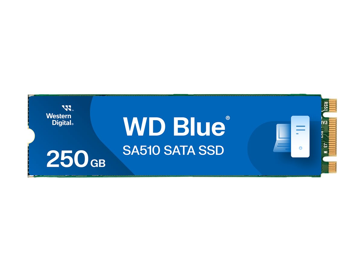 WD Blue SA510 SSD 250GB M.2 2280 SATA III 6Gb/s internal single-packed, Ansicht 3