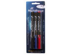 MEDIARANGE Permanent Marker-Set - Permanentmarker-Set für CD/DVD - Schwarz, Blau, Rot (Packung mit 3), Ansicht 2