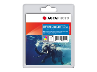 AgfaPhoto Farbe (Cyan Magenta Gelb) - kompatibel - Tintenpatrone (Alternative zu HP 62XL HP C2P07AE)
