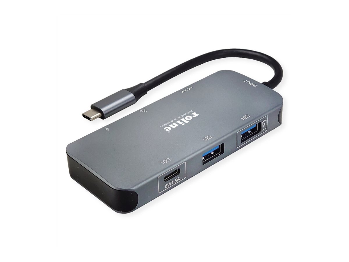 ROTRONIC-SECOMP Roline - Dockingstation - USB-C 3.2 Gen 2 - HDMI, Ansicht 4