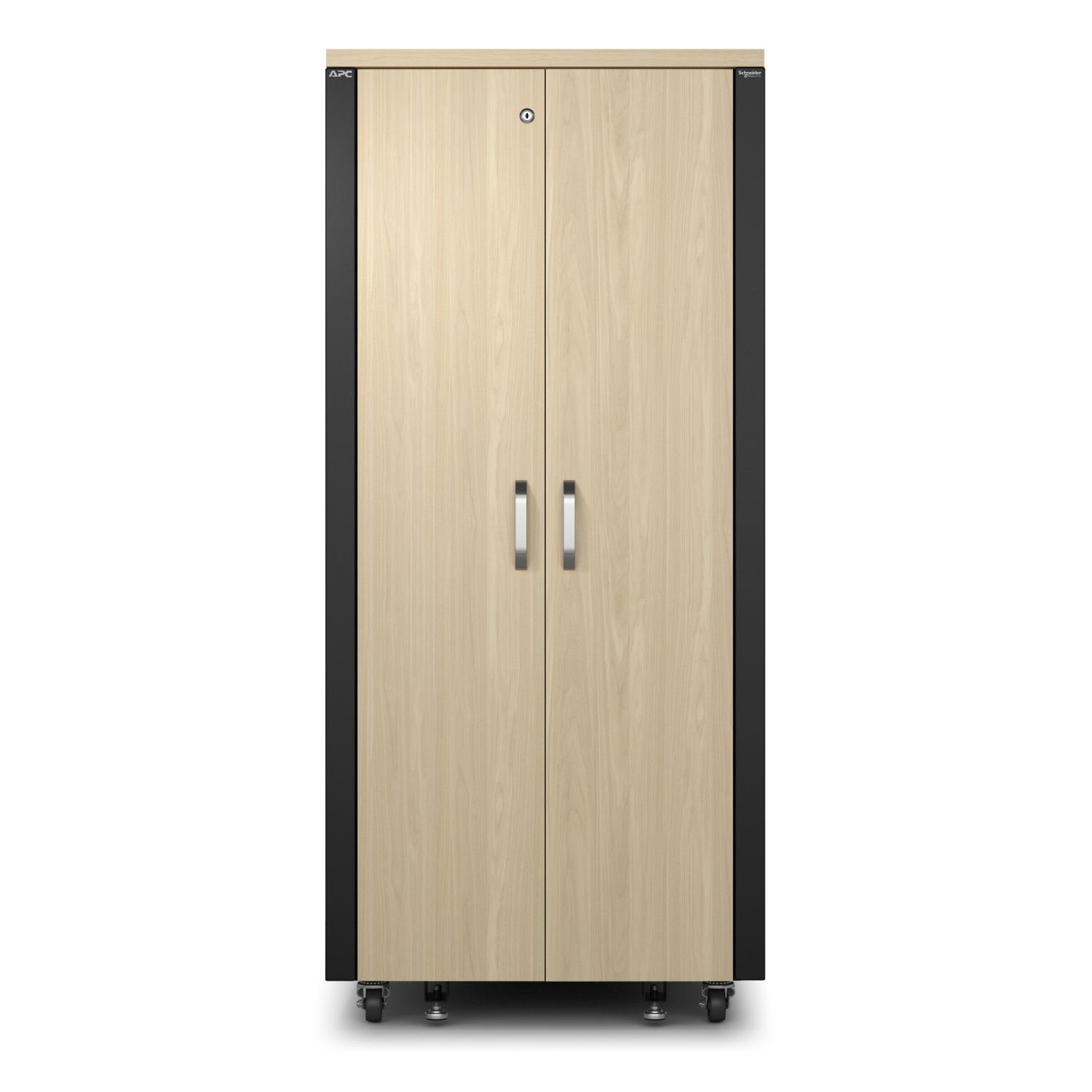 APC NetShelter - Schrank (horizontal) - soundproof - Wechselstrom 230 V - Ahorn - 32U - 48.3 cm (19), Ansicht 2
