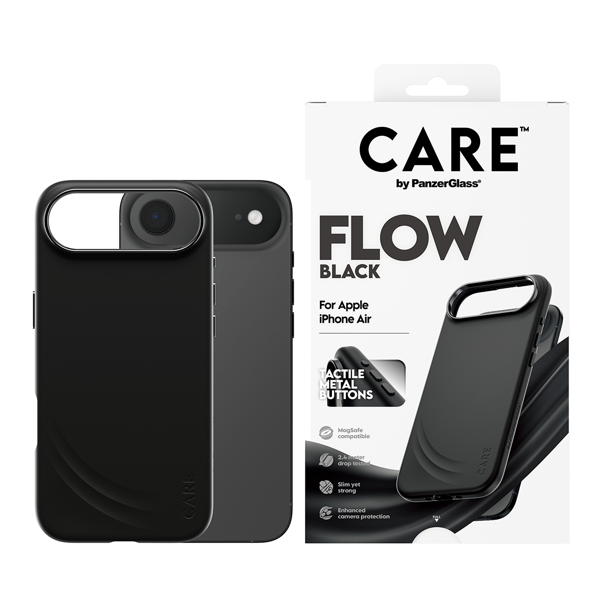 PanzerGlass CARE Feature FLOW Case Black w. MagSafe iPhone Air, Ansicht 2