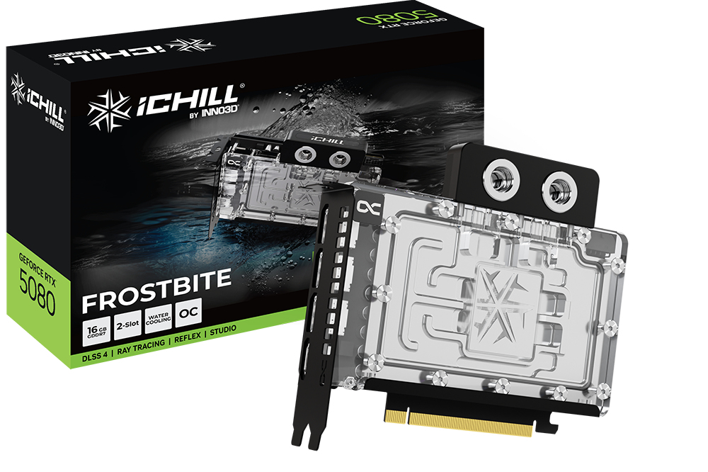 Inno3D iChiLL GeForce RTX 5080 FROSTBITE - Grafikkarten, Ansicht 3