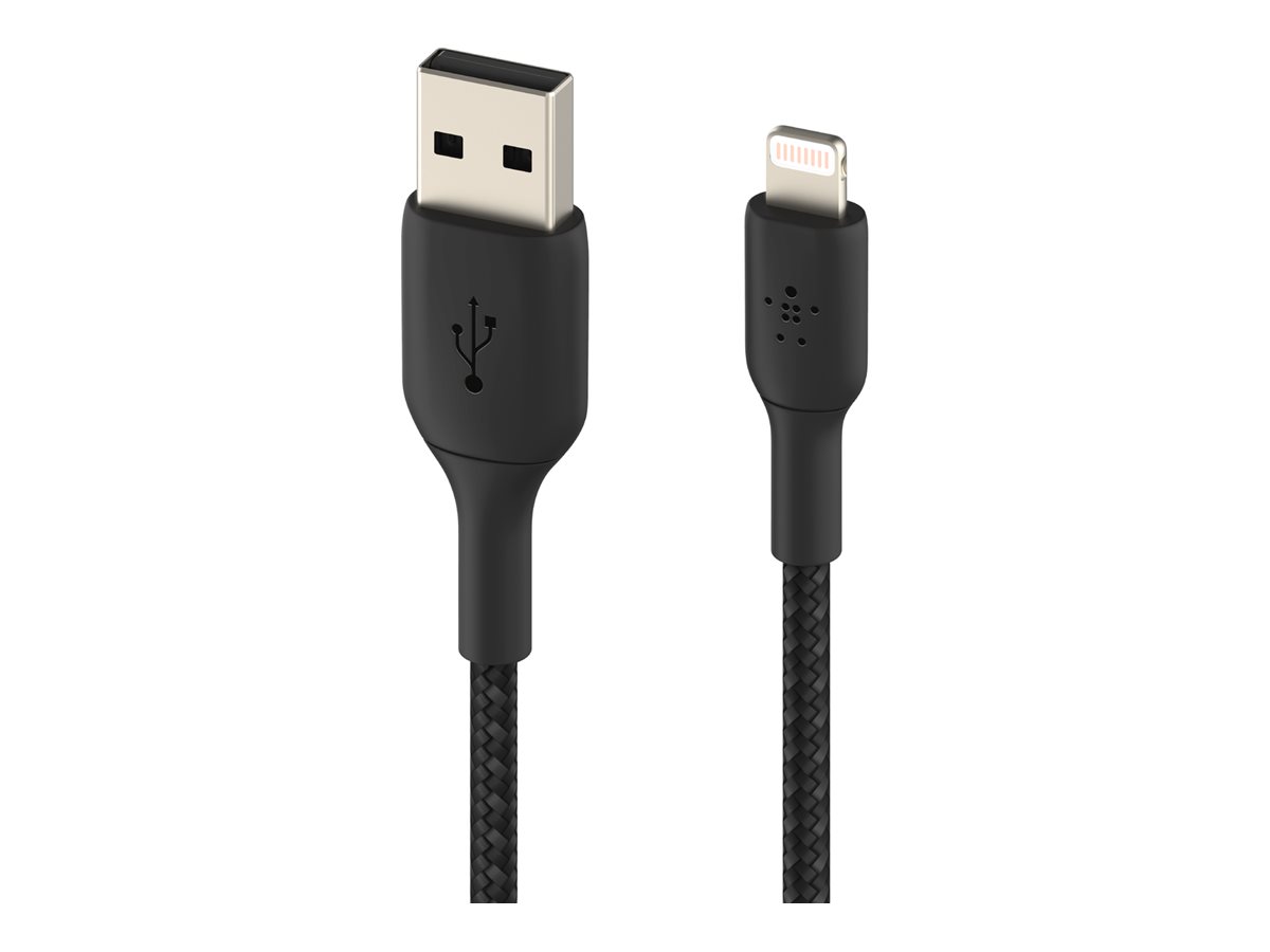 Belkin BOOST CHARGE - Lightning-Kabel - Lightning männlich zu USB männlich - 3 m - Schwarz - für Apple iPad/iPhone/iPod, Ansicht 4