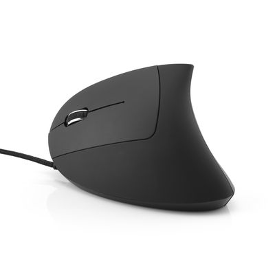 MEDIARANGE MROS231 - Linkshändig - Vertikale Ausführung - Optisch - USB Typ-A - 2400 DPI - Schwarz, Ansicht 2