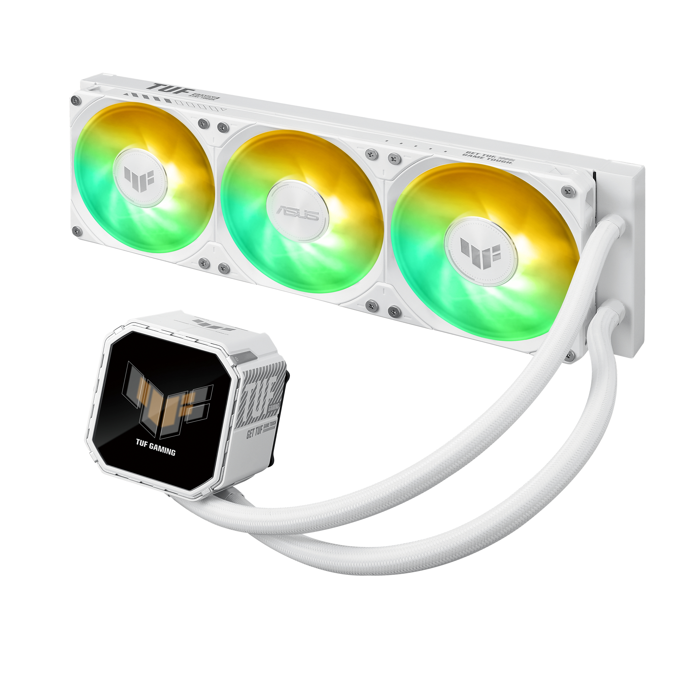 ASUS TUF Gaming LC III LCD - White Edition - Wasserkühlung - Kühlergröße: 360 mm - (für: LGA1700, LGA1200, AM4,...), Ansicht 3