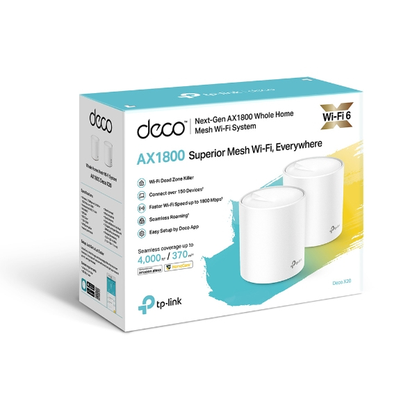 TP-LINK Deco X20 V2 - WLAN-System (2 Router), Ansicht 4