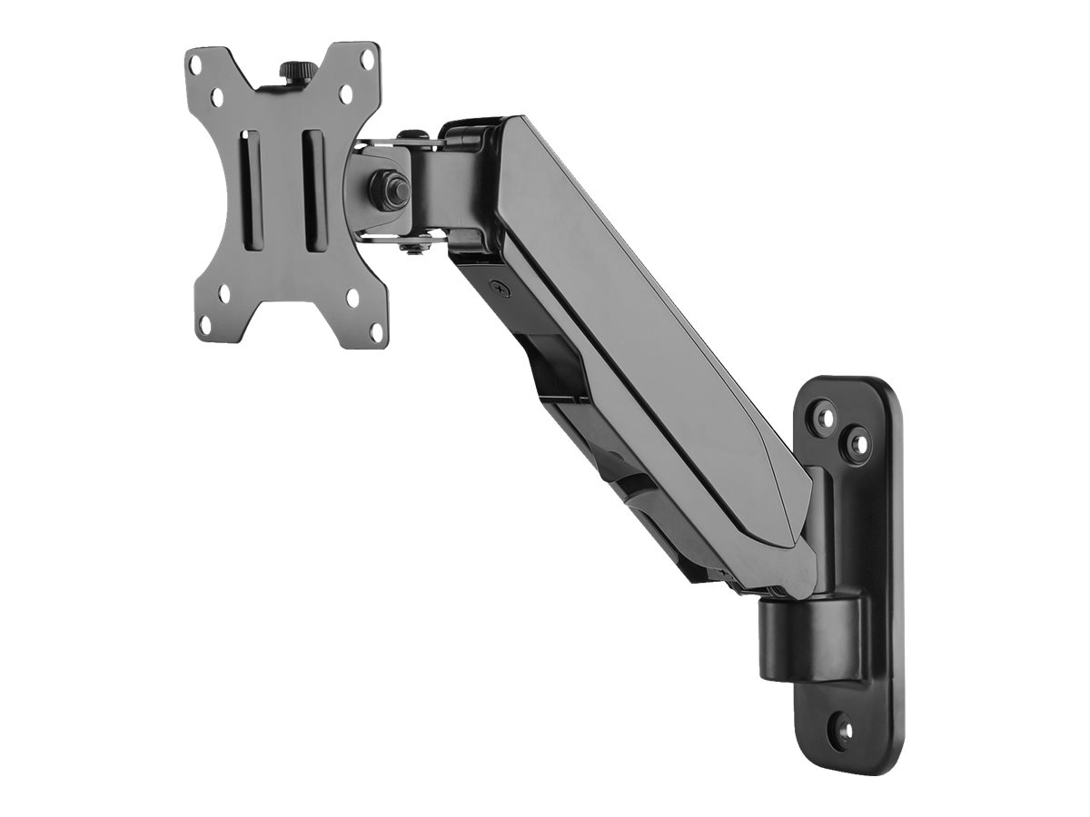 DIGITUS Universeller Single Monitorhalter mit Gasdruckfeder, Wandmontage