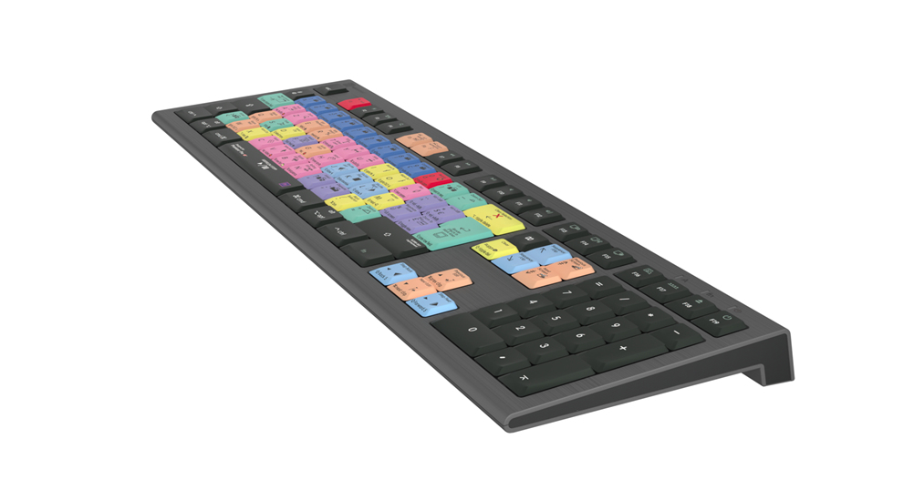 Logickeyboard LKB-PPROCC-A2M-FR - Kabelgebunden - USB - Scherenschalter - LED - Schwarz - TL: Französisch, AZERTY, Ansicht 4