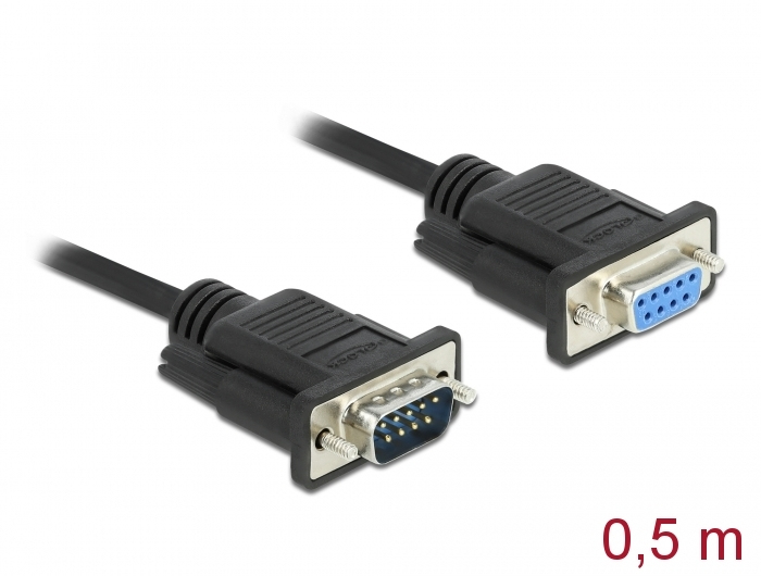 Delock Serielles Verlängerungskabel - DB-9 (M), Ansicht 2