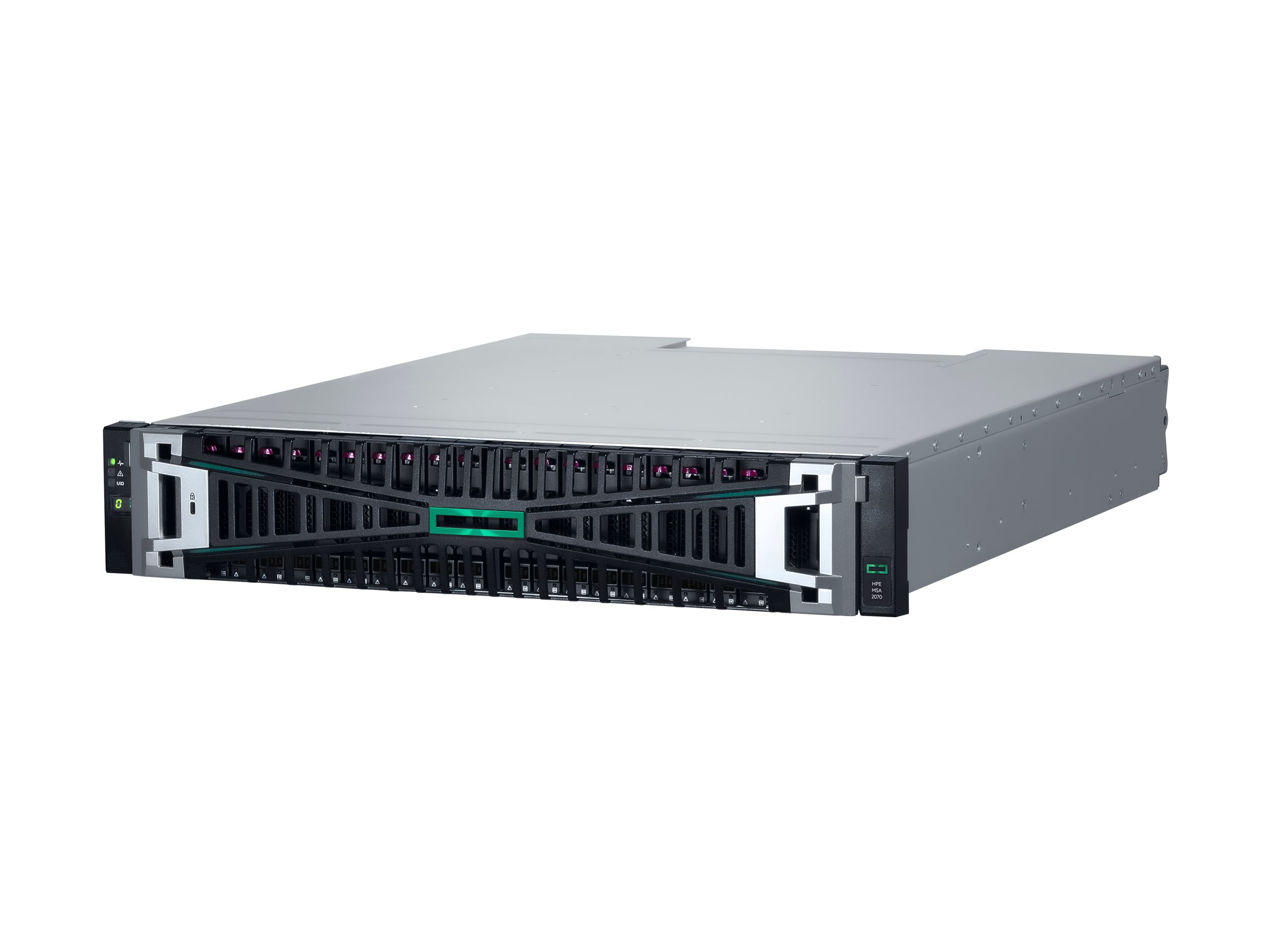 HPE Modular Smart Array 2070 32Gb Fibre Channel SFF TAA Storage - Solid-State-/Festplattenarray - 0 TB - 24 Schächte (SAS-3)