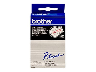 Brother Weiß, Rot - Rolle (1,2 cm x 7,7 m) 1 Stck. Druckerband, Ansicht 2