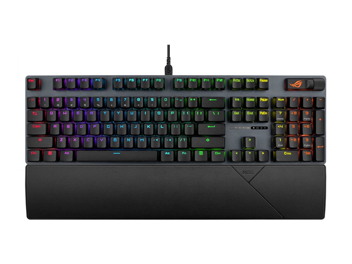 ASUS ROG Strix Scope II X - Tastatur - hintergrundbeleuchtet - USB - Tastenschalter: ROG NX Snow V2 (hot-swappable)