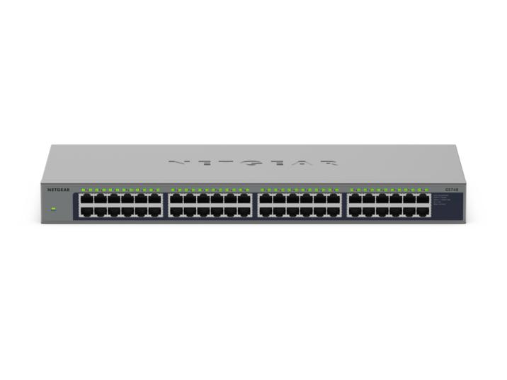 Netgear GS748 - Switch - unmanaged - 48 x 10/100/1000, Ansicht 2